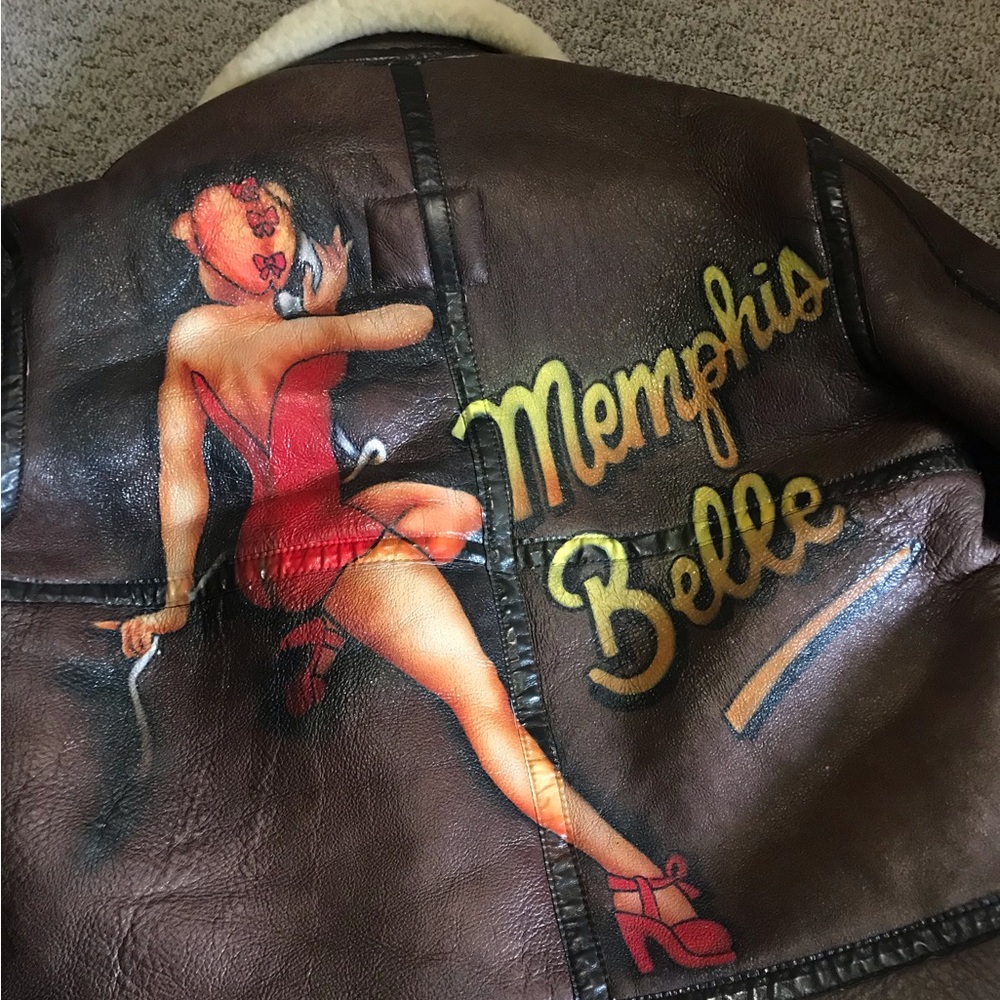 B-6 Bomber Jacket Leather 8th AAF Memphis Belle